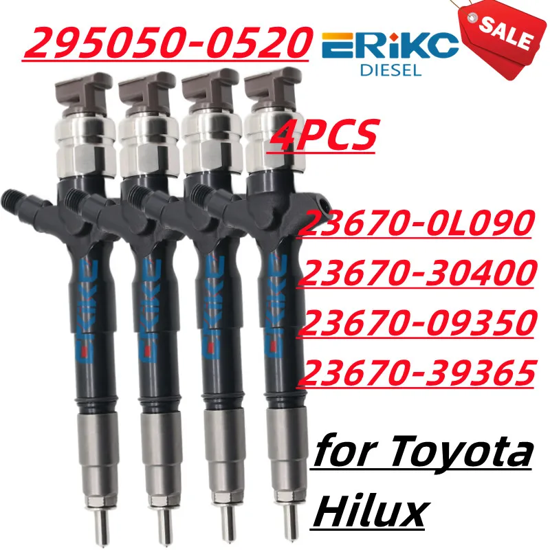 

295050-0520 дизельный топливный инжектор для Toyota Hilux 2,5 d 3.0d 1KD 2KD Φ 23670-0L090 23670-30400 23670-09350 23670-39365