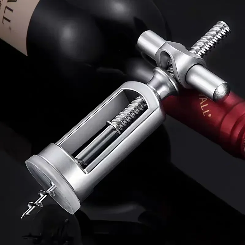 Zinc Alloy Vintage Wine Bottle Opener Europe Red Corkscrew Leverage Design Opening Can Cork Puller Remover Champagne Bar Tools