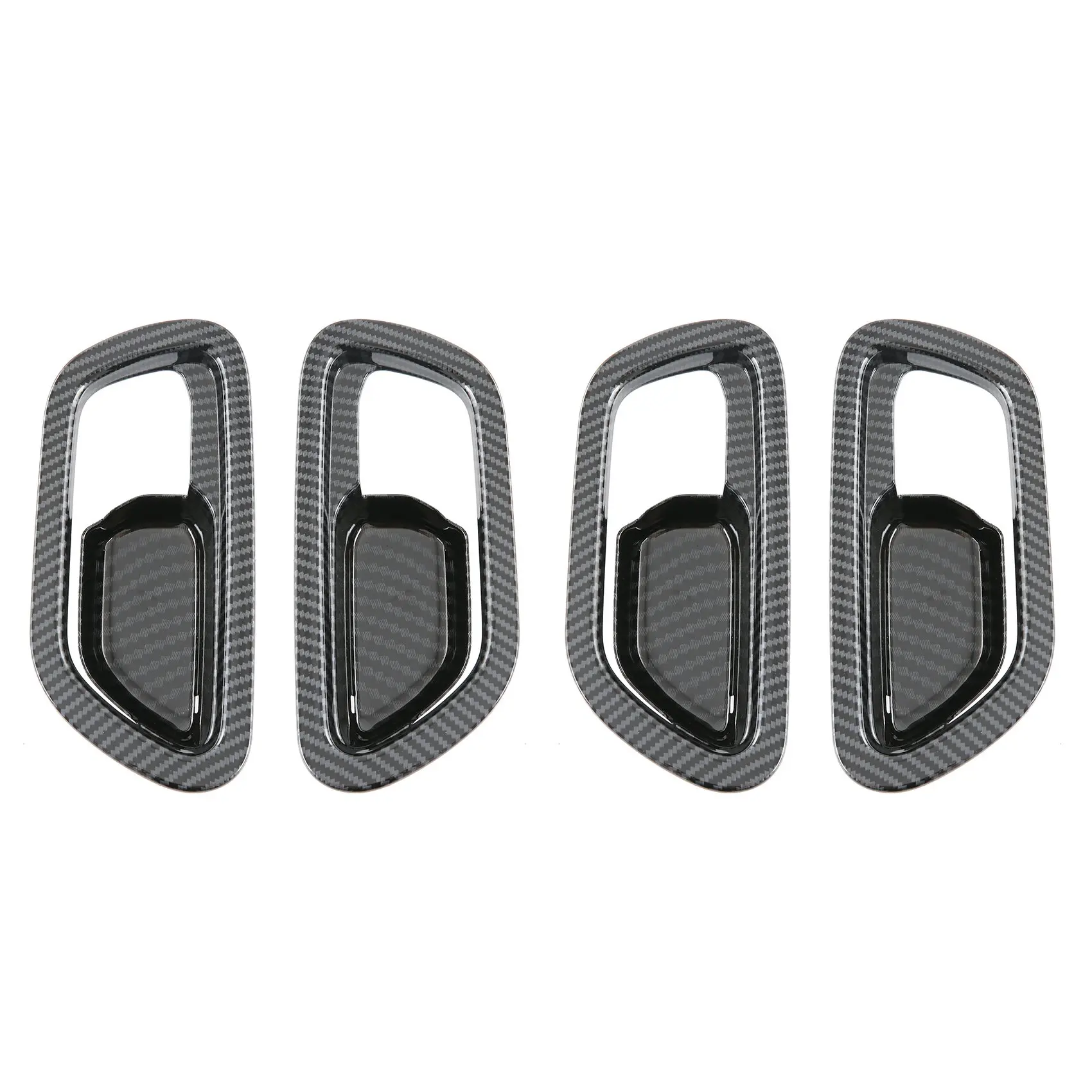 Car Carbon Fiber ABS Inner Handle Cover Trim Stickers for Honda ZRV ZR-V