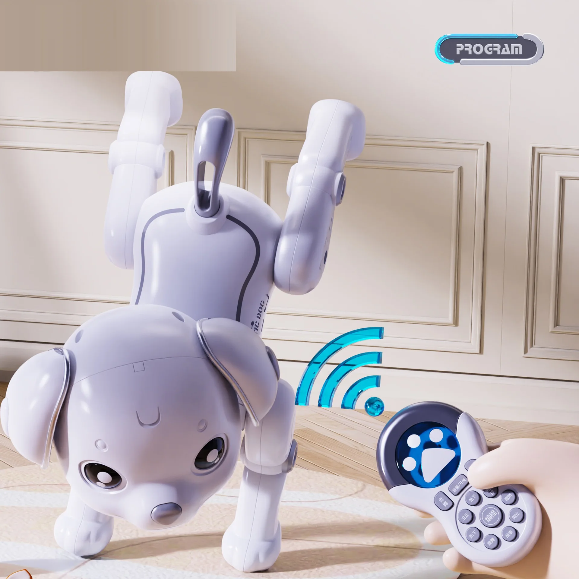 Intelligent Remote Control Robot Dog  Touch Function & Voice Control - Smart Programmable Robotic Animal Chinese Version