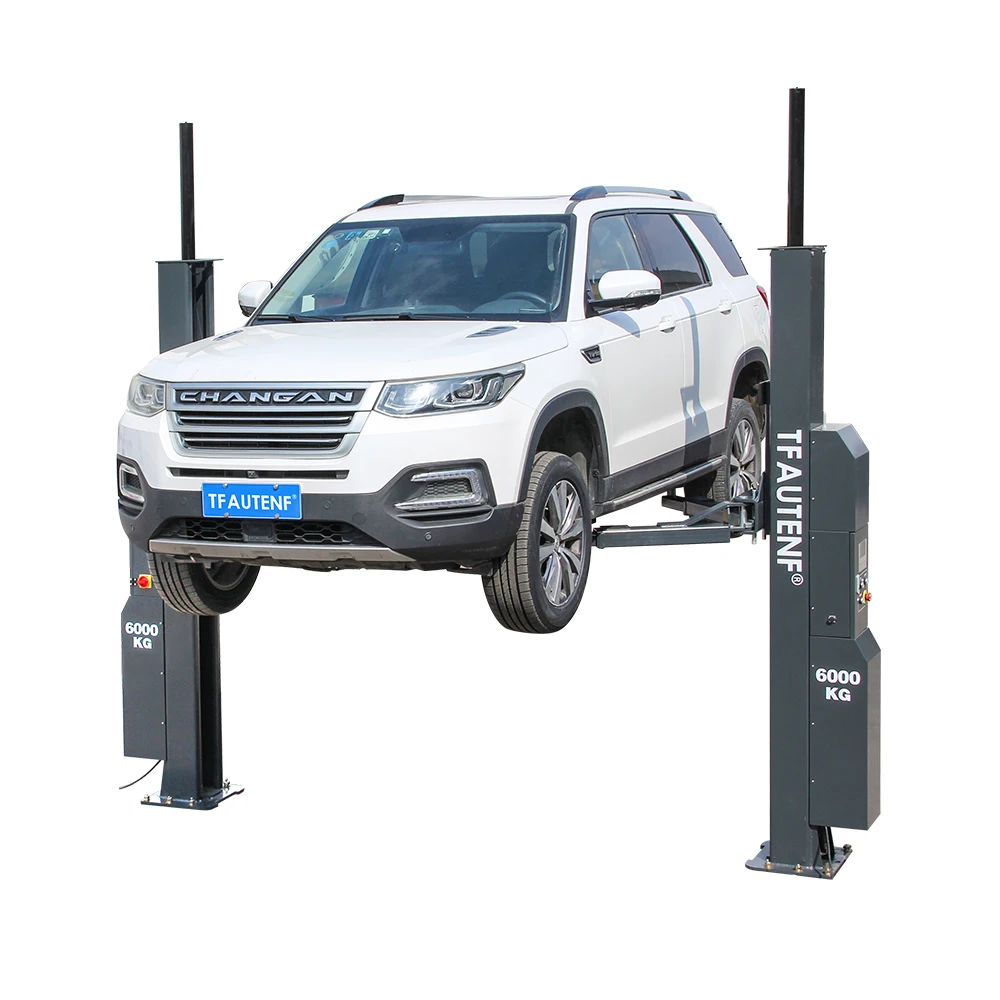 New Product 6000 Kgs 13,230 Lbs Intelligent Digital Hydraulic Two Columns Vehicles Lift / Lifter / Elevator For Sale