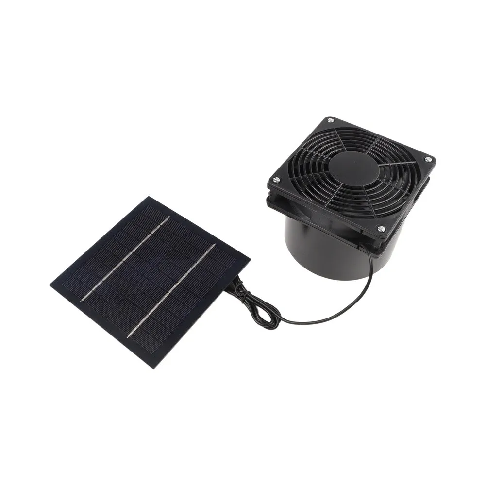 For Off-grid Ventilation 120 * 120 * 100mm Solar Ventilation Fan Deye 6V Open Circuit Weather Resistant Design