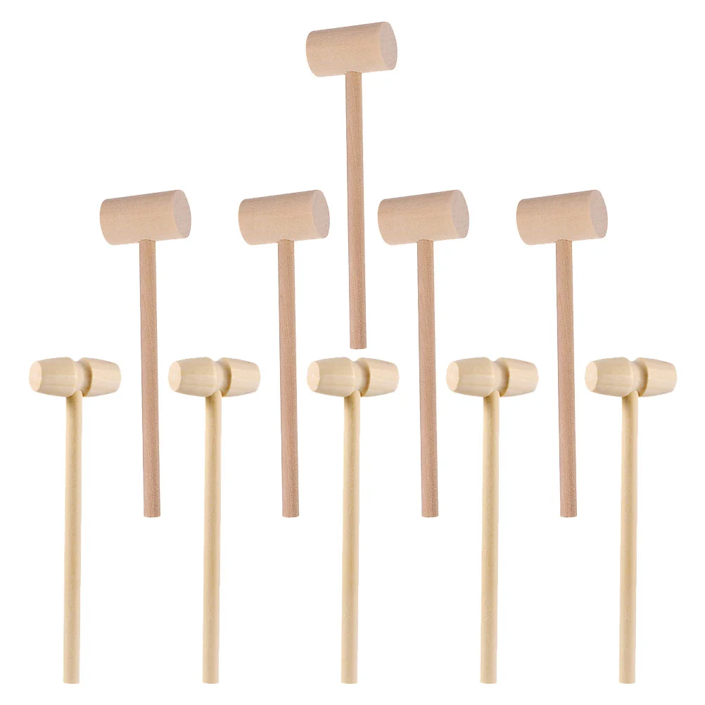 

20 Pcs Wooden Hammer Hammers Mini Mallet Pounding Toy Infants Shellfish