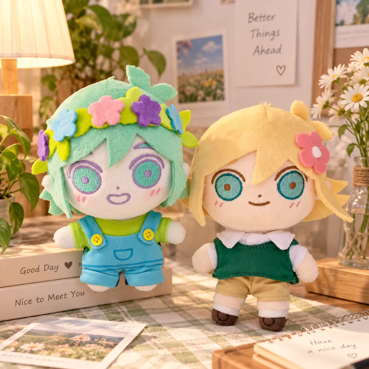 Basil Cute Plush Toy Stuffed Doll Anime Game Character Cotton Doll Soft Plushies Q Version Figure Birthday Christmas Gift