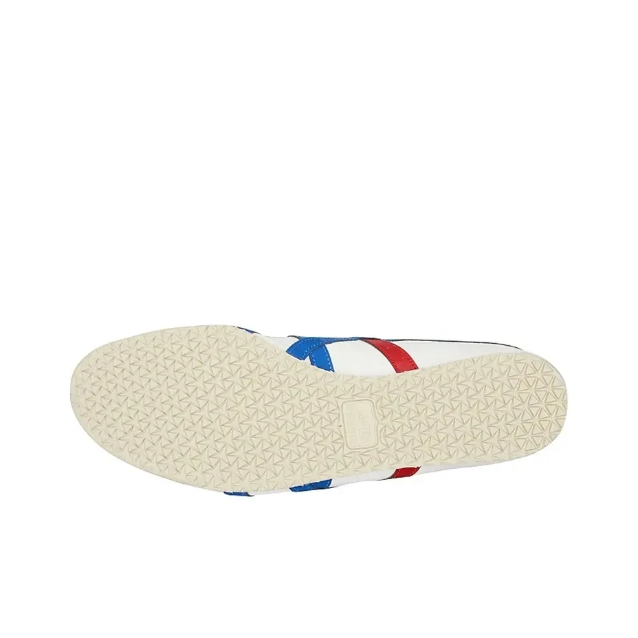 Onitsuka Tiger MEXICO 66 Slip-on Homens e Mulheres Sapatos de Skate Corte Baixo Tecido Ao Ar Livre Couro Sintético D3K0N-0143