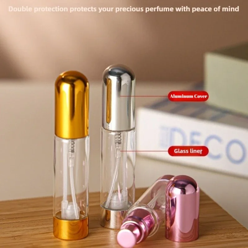 8ml มินิขวดน้ําหอมรีฟิลคอนเทนเนอร์เครื่องสําอางที่ว่างเปล่าแบบพกพาสเปรย์ Atomizer ขวดแบบพกพาขวดน้ําหอม