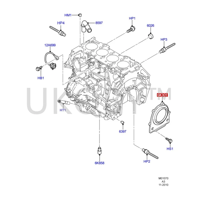 1S7G6K318AF Suitable for  Fox Mo nd eo Victory Crankshaft oil seal/rear