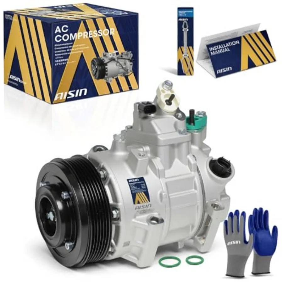 

Aftermarket ACCT-00714 AC compressor for Toyota RAV4 2009-2012, Camry 2012-2017, Sienna 2011-2013; aluminum housing, black fini