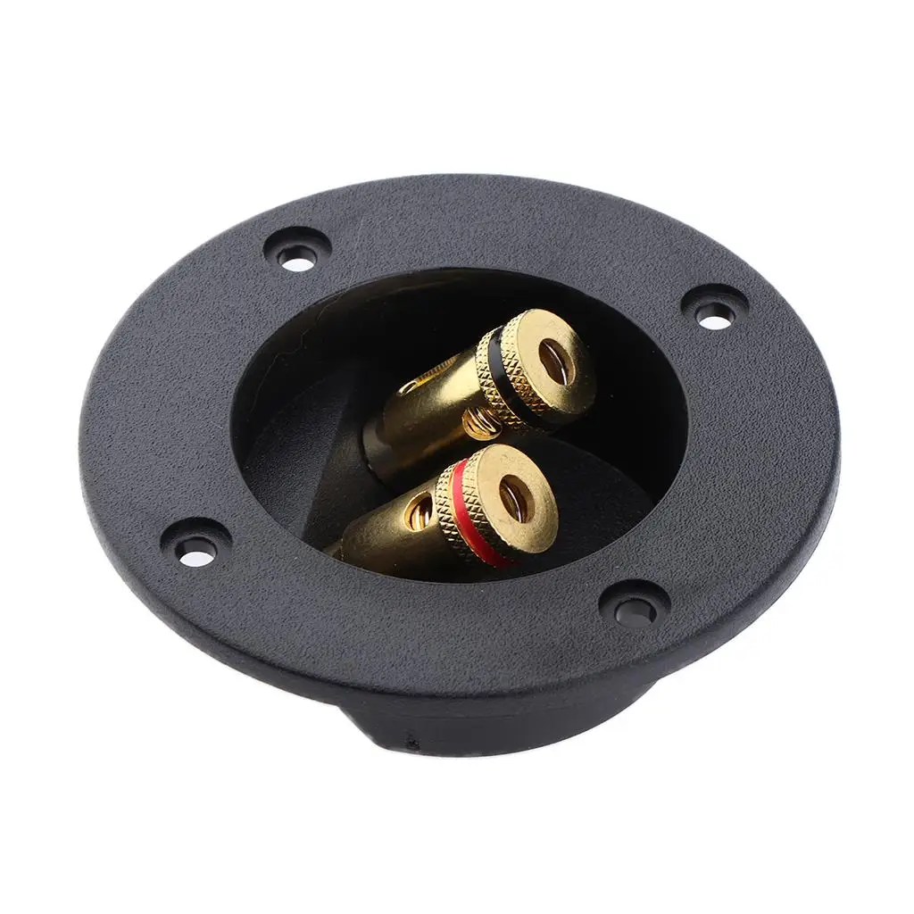 Speaker Box Two Way Terminal Connector Spring Jacks Pure Copper Durable Plastic for Home Audio