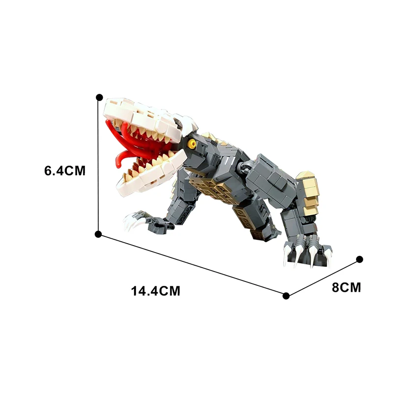 Gobricks Moc Reptiel Kaijus Schedel Crawlers Bouwstenen Grote Gekko Monster Kong Schedel Eiland Educatief Kinderen Verjaardagsspeelgoed