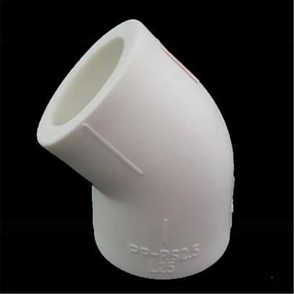 부티크 PPR 커넥터 수도관 피팅, PPR45 도 엘보, 20, 25, 32, 4 포인트, 6 포인트, 1 인치