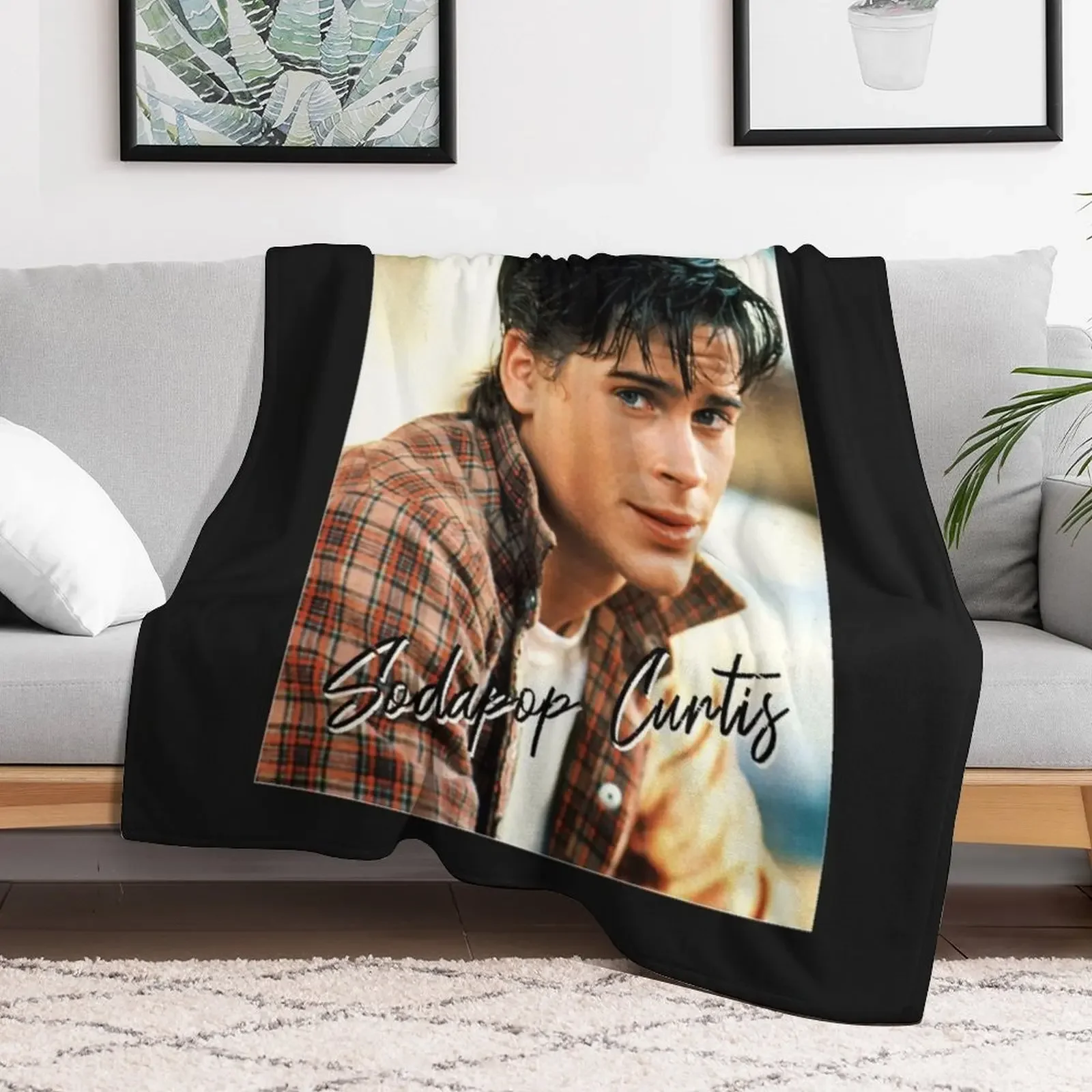 Sodapop Curtis The Outsiders 80s movie Classic T-Shirt Throw Blanket Sleeping Bag heavy to sleep Luxury Luxury Designer Blankets