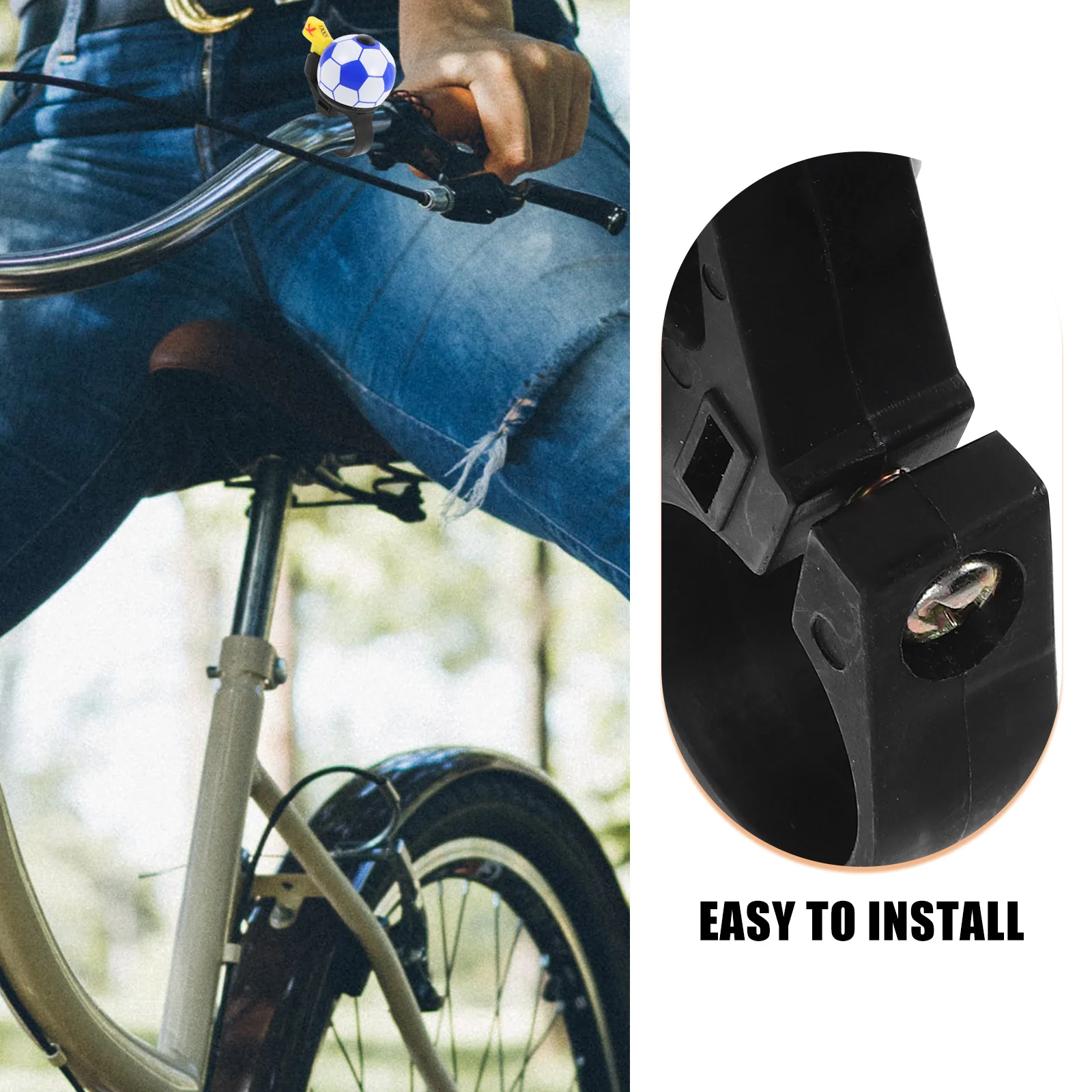 

Soccer Ball Cycling Bell Loud Aluminum Alloy Durable Compact Safety Bell Road Mountain Bike Accessory Road Bike Accessory