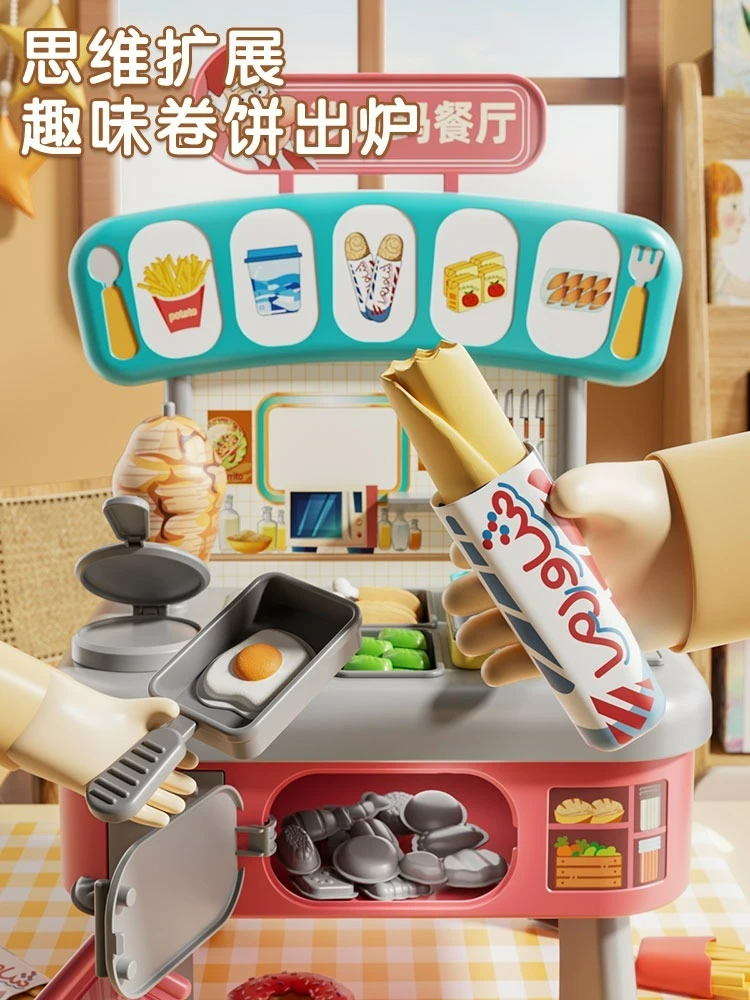 Mini comptoir de cuisine, ensemble de jeu, bricolage, simulation de cuisine, vaisselle, maison de jeu, jeu de rôle, jouet cadeau pour enfants garçons