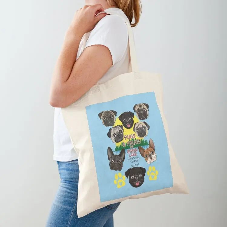 

Pugs & Frugs of Irwin Lake Tote Bag reusable shopping bags Women's tote bag tote bag for beach