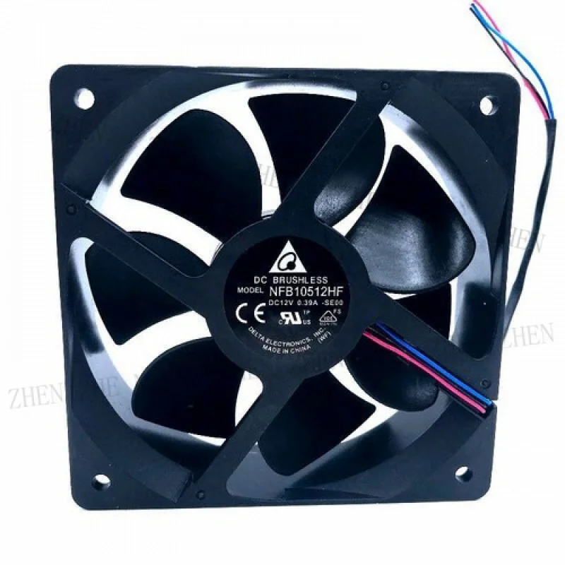 Y  NFB10512HF -7F03 DC 12V 0.39A 3-pin 105x105x32mm Server Square Cooling fan