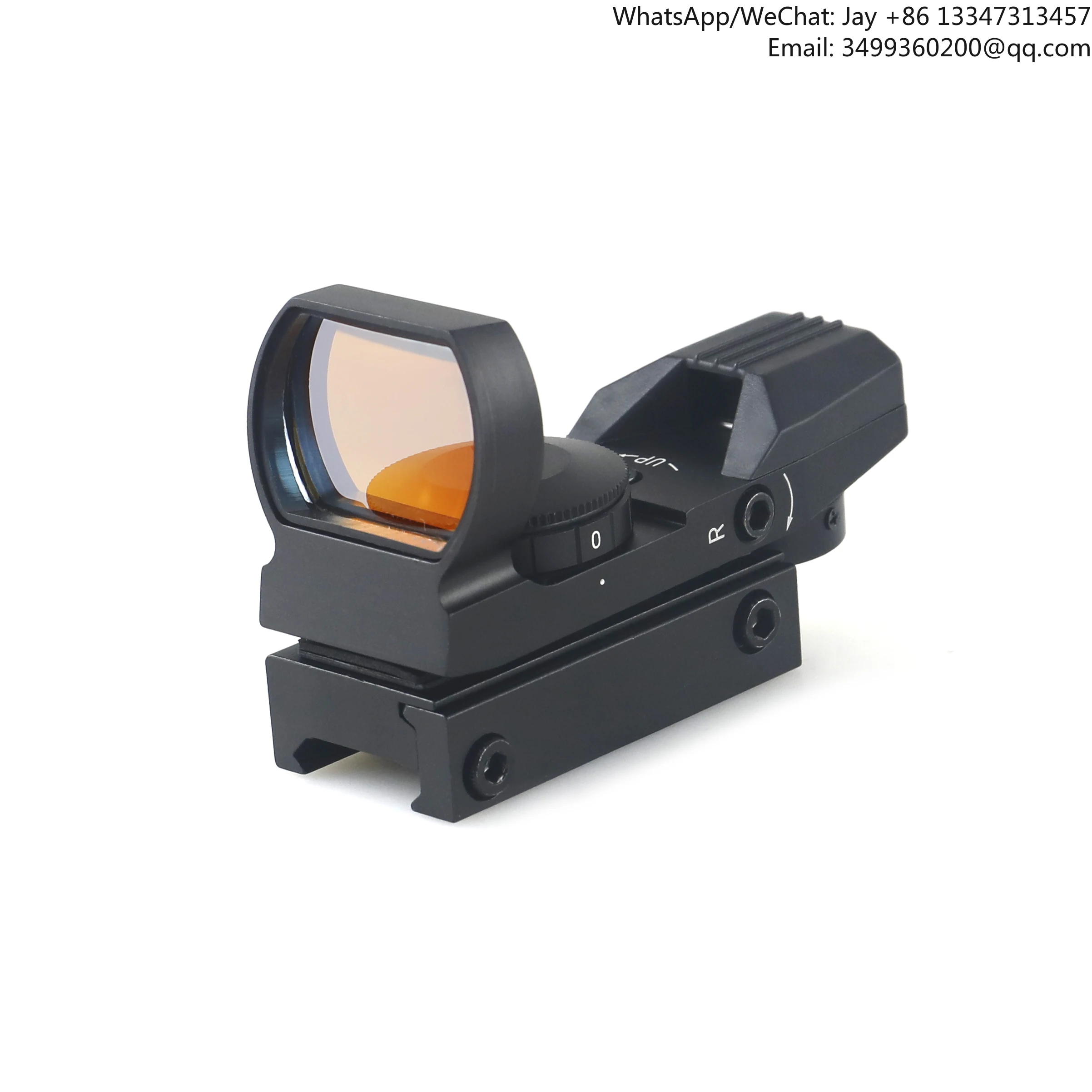 

HD101 Tactical Hunting Reflex Sight Scope 4 Reticle Red/Green Dot Holographic Scope In Aluminum