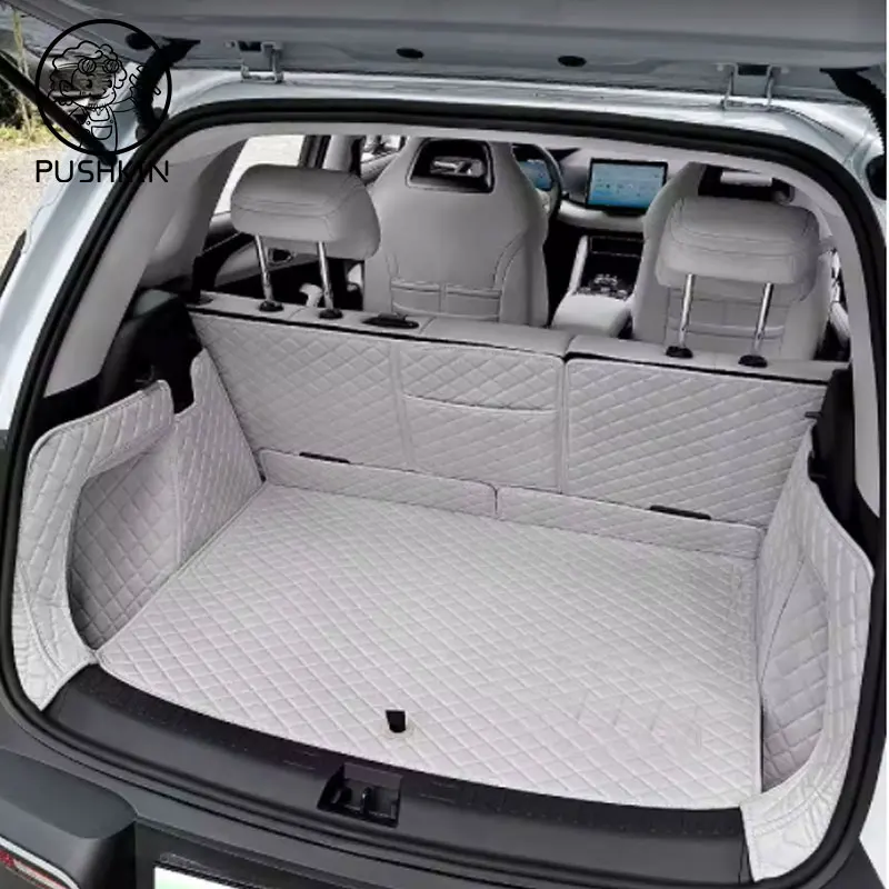 Car Trunk Mats For BYD Yuan UP Yuan Pro 2026 2025 2024 Trunk Protector Pad Storage Bags Cargo Liner Car Interior Accessories