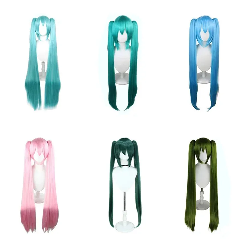 vocaloid-初音ミクコスプレウィッグアニメポニーテールロリータウィッグハロウィン少女漫画初音-cos-シミュレーションダブルポニーテール