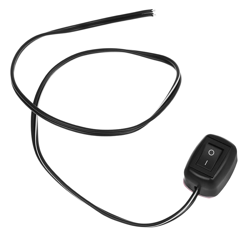 DC 12V Universal Car Switch Paste Type Toggle Switch with Cable 60cm For DRL