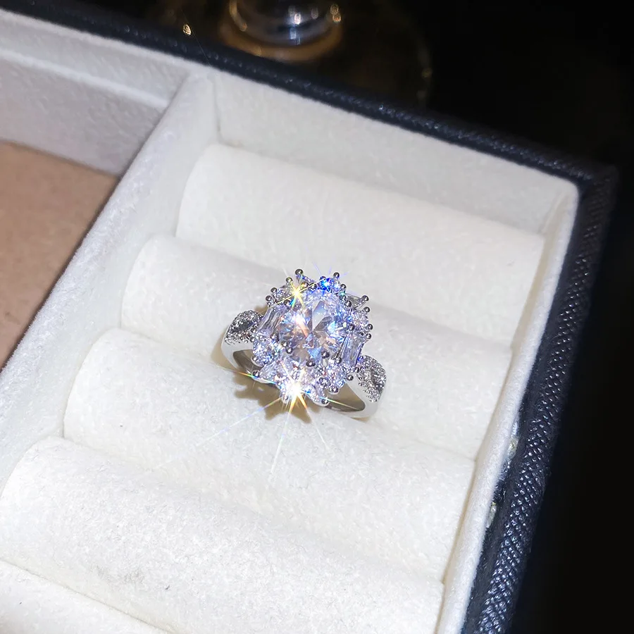 Neuer Vintage Zirkon Hohlperlen Offener Ring Nischen-High-End-Ring Sanfte Ausstrahlung Modeschmuck Paarringe für Herren Luxus – Detail 15