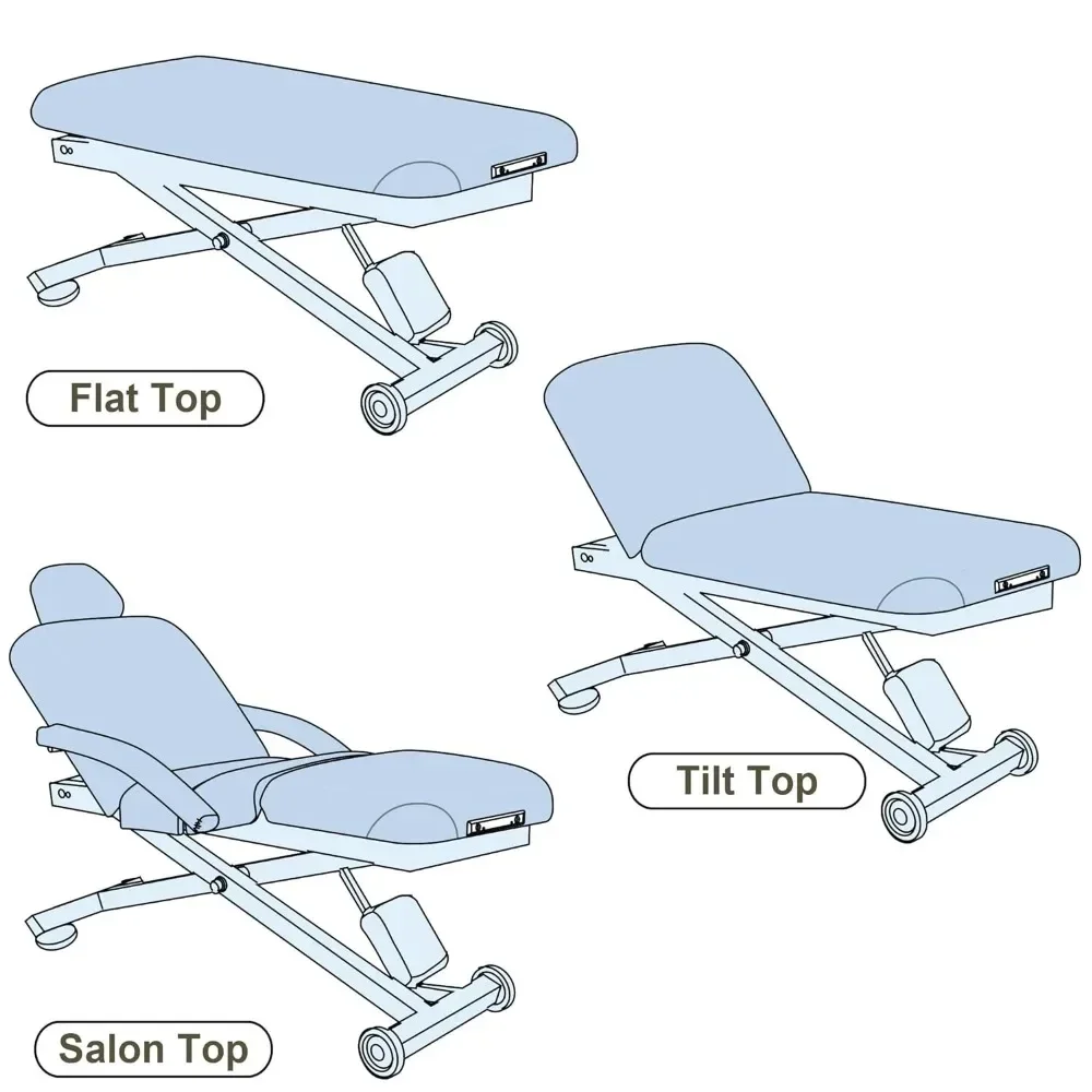 Mesa de massagem elétrica - A mais silenciosa e mais popular Mesa de massagem hidráulica com elevador de spa Estrutura de aço resistente (28”, 30”, 32” X 73”