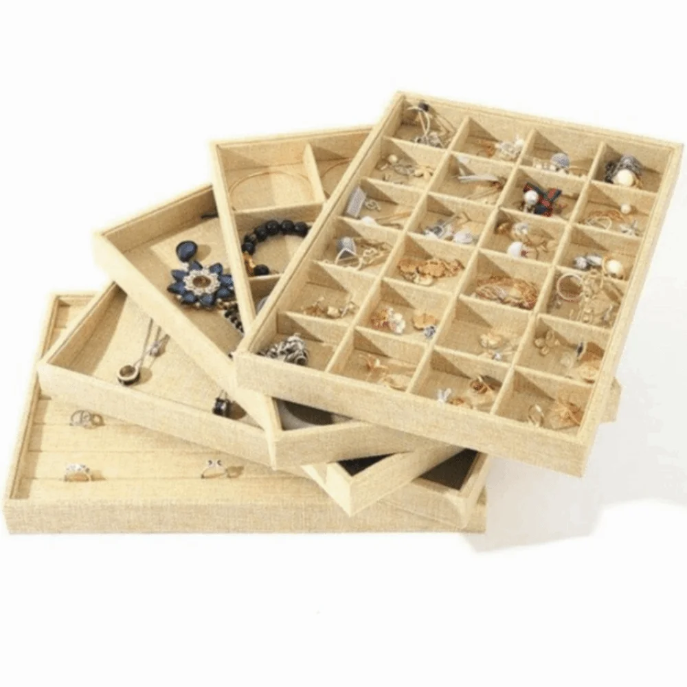 

Retro Jewelry Box Multifunctional Stackable Display Jewelry Holder Necklace Bracelet Jewelry Organizer Boutique
