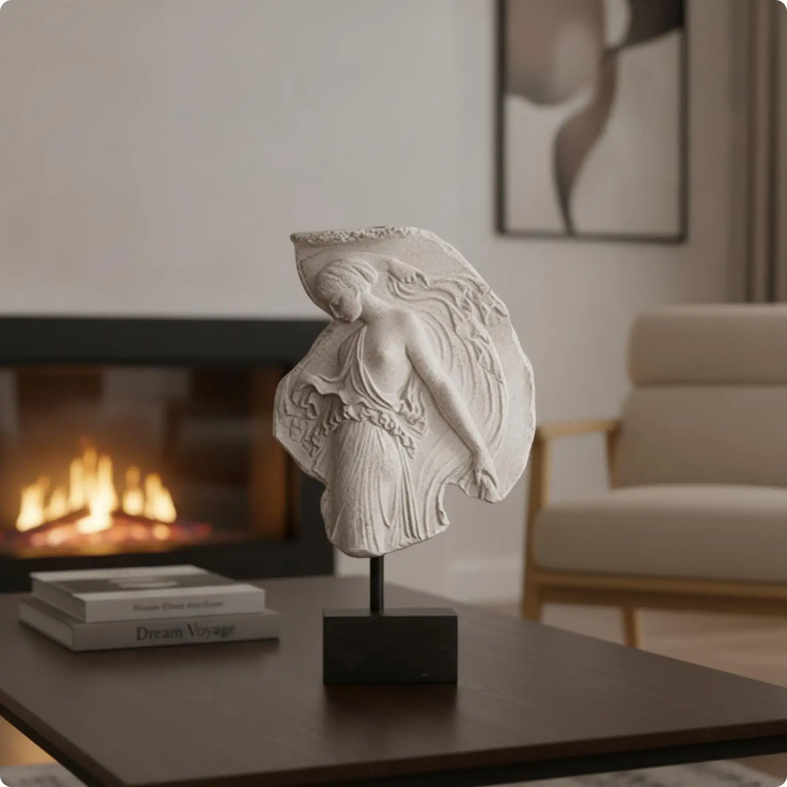 Resin Venus Relief Sculpture Female Figurine Artistic Statue for Decorative Home Objects Setup