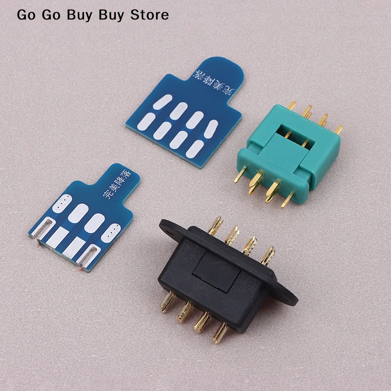 【ST】1 Set MPX 6 MPX8 Core Connector With Soldering Board For RC Airplane Accessories Turbine Jet Parts Vtol Plugs