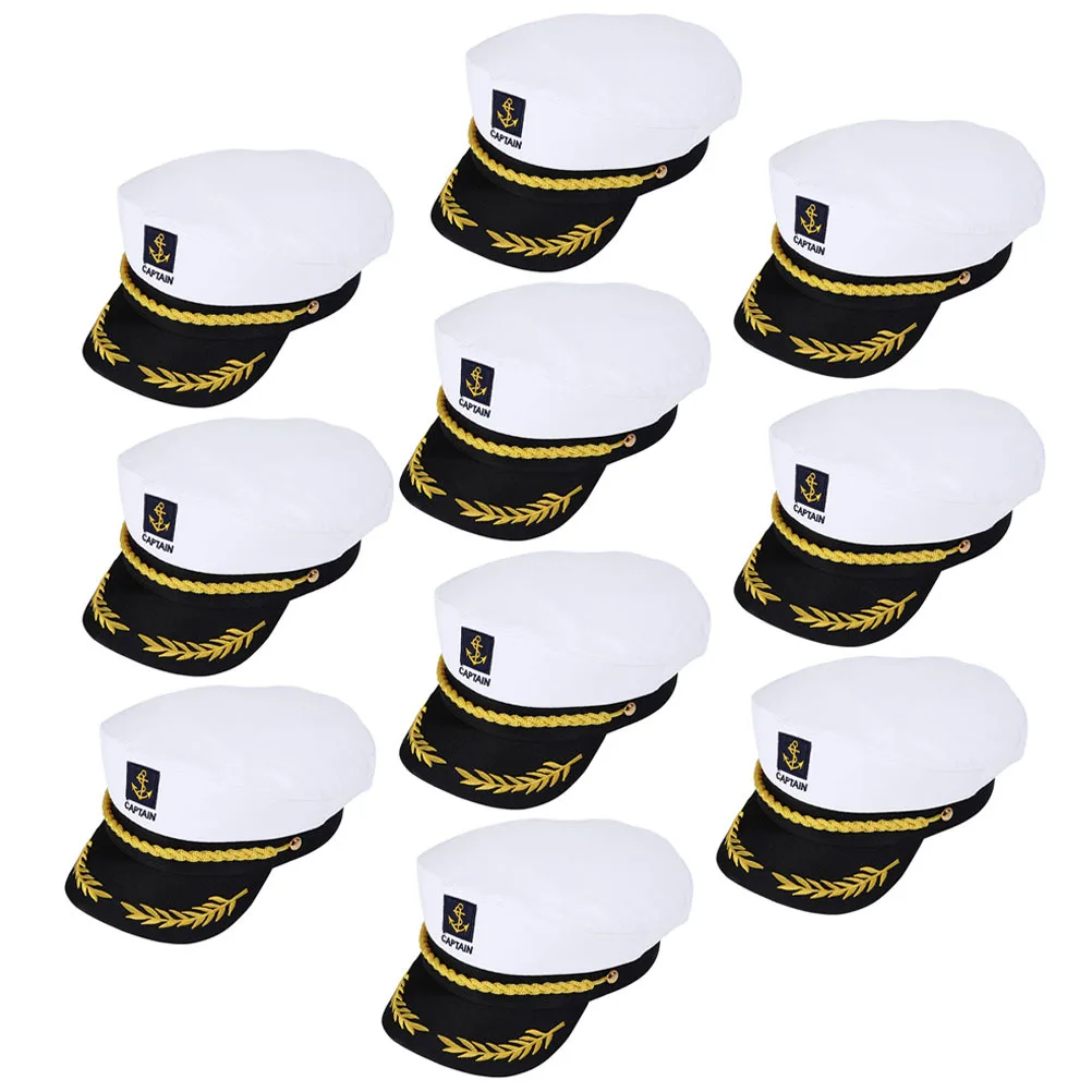 

20pcs Plastic Table Decor Sailor Hat Captain Cosplay Party Costume Stage Boat Yacht Accessory Hats