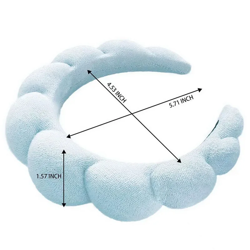 2023 Fashion Sponge Headband for Women Thick Hair Band For Washing Face Girls Makeup Headband Wide Yoga Spa Hair Hoop Headwear