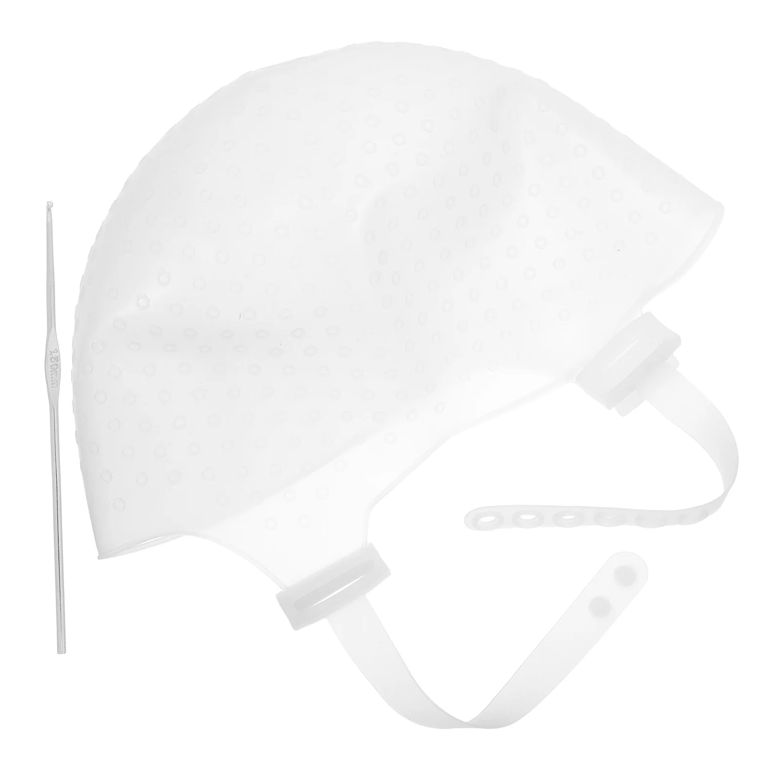 

Hair Dye Cap Highlight Hairdressing Dyeing Silica Gel Hat with Hook