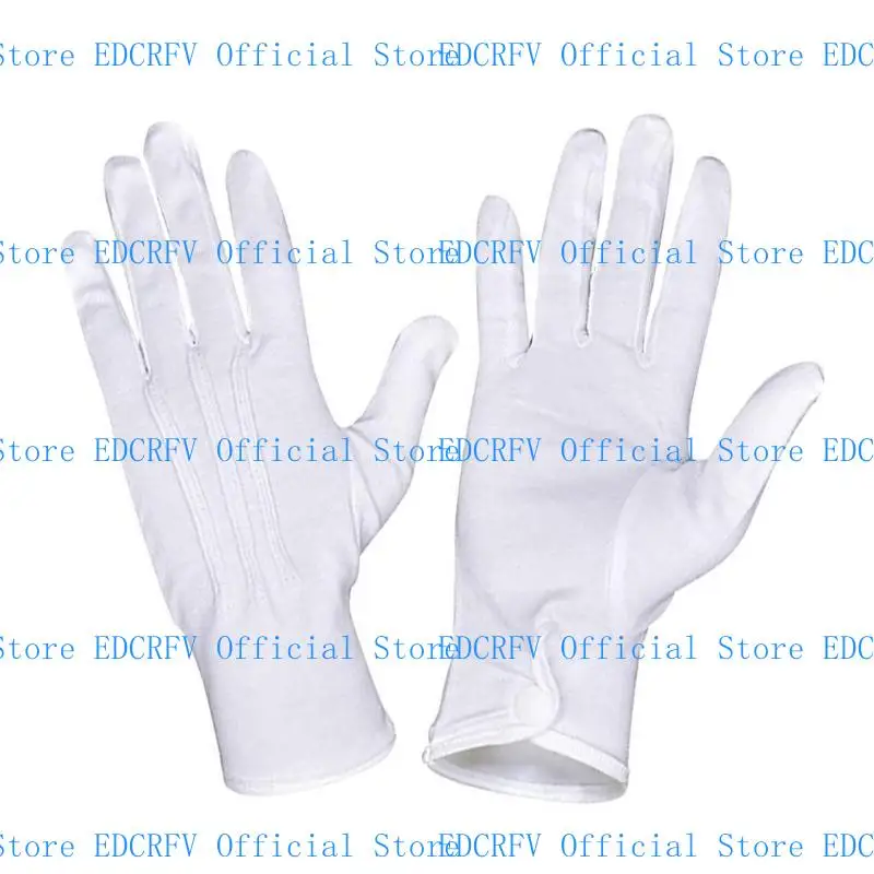 

39BD Adult White Gloves for Funeral Formal Tuxedo Parades Costume Gloves Halloween