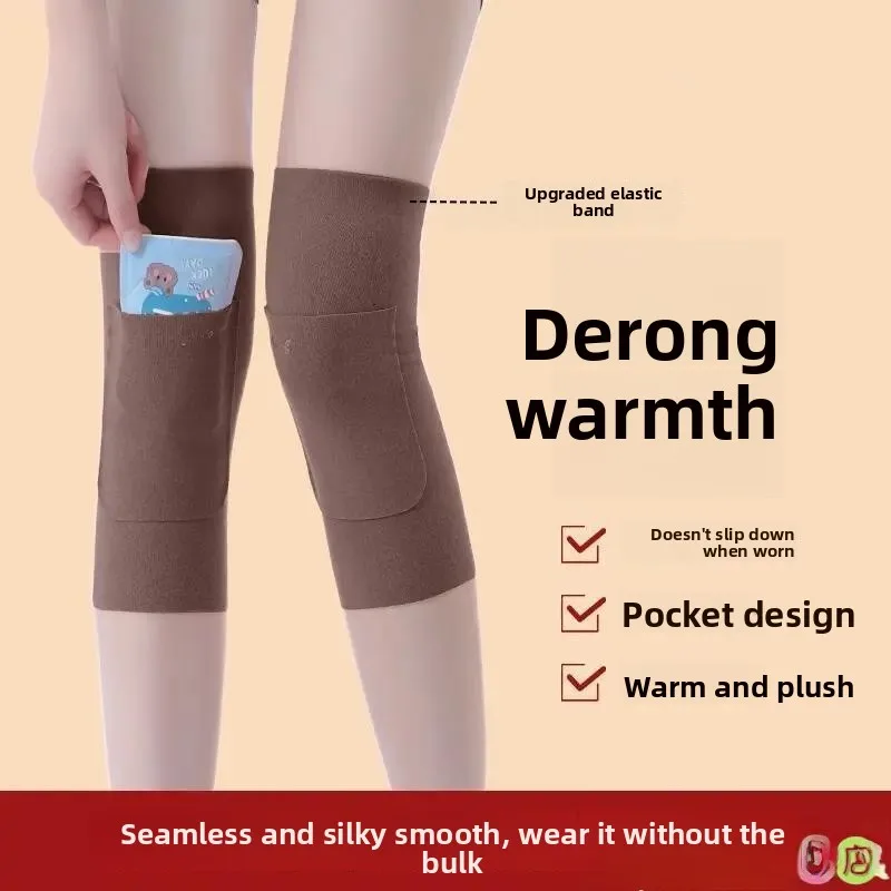 

Теплые накладки на ноги для защиты коленей, зимняя термотерапия, женский дизайн, материал Dervo, идеально подходят для холодной погоды и защиты от холода.