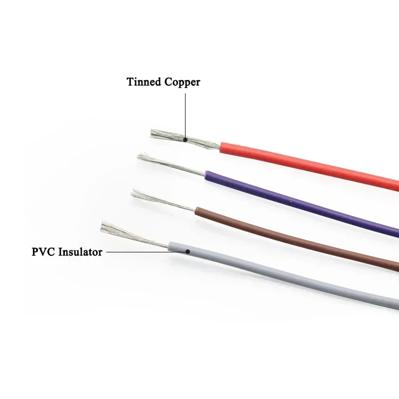 5/10M Multi Stranded UL1007 Electronic Wire 30 28 26 24 22 20 18 16 AWG 300V PVC Tinned Copper Cable LED Lamp Lighting Wire Line