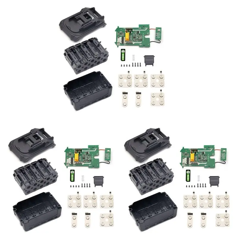 

ABWR-3X BL1830 LI- Battery Plastic Case Protection Board PCB Input 21700 Battery For 18V Battery BL1850 BL1830