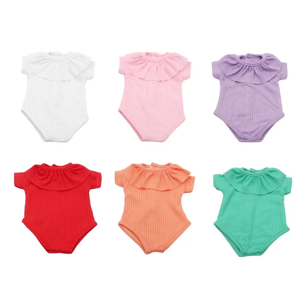 One-piece Swimwear Dolls Outfit Lovely Bathing Suit Cloth Doll Clothing for 18inch Doll Our Generation Doll Use