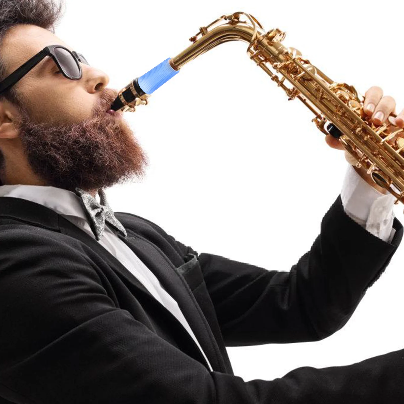 

3Pcs Saxophone Neck Sleeves Silicone Tubes Durable Lightweight Easy Install Replacement for Alto Soprano Tenor Saxophone