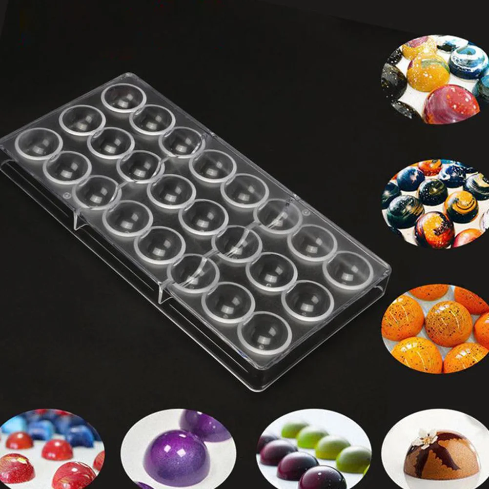 

2PCS High Quality Silicone Chocolate Jelly Round Baking Molds Maker DIY Home Cake Shop Round Chocolate Molds Tool