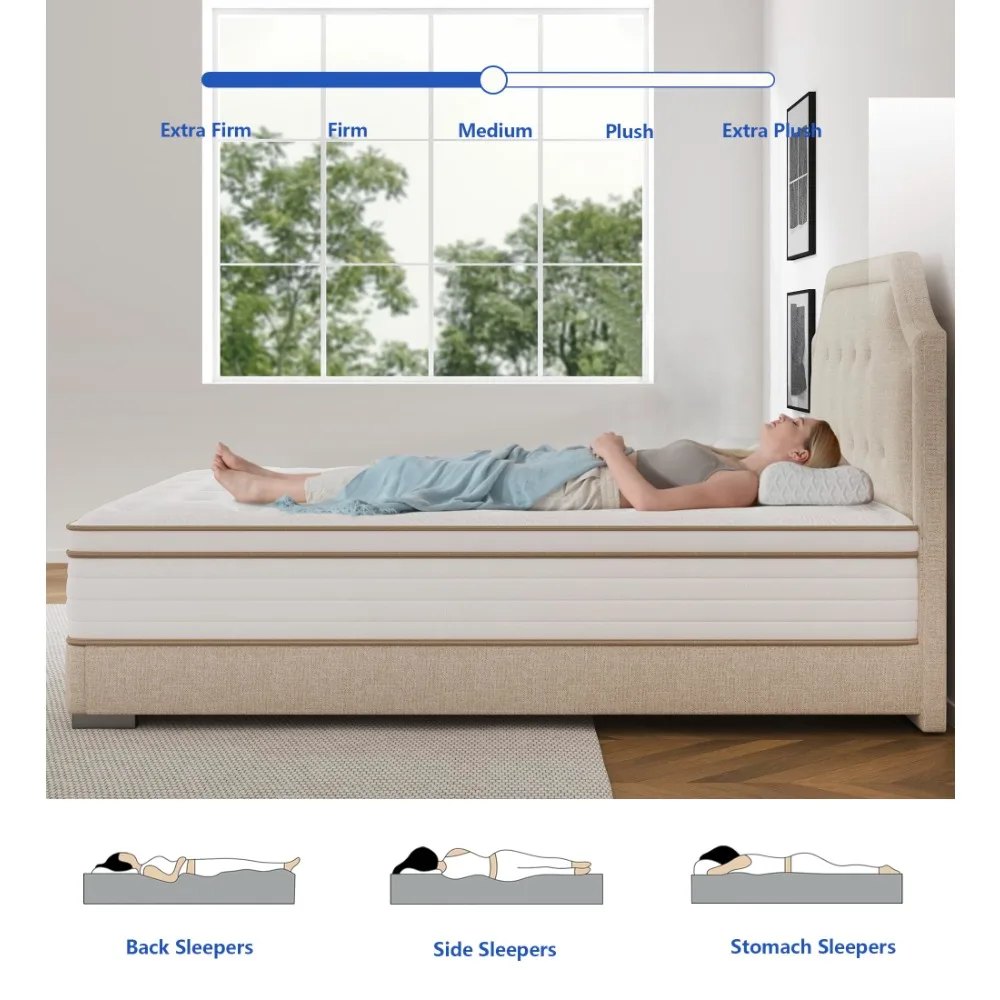 2024 neue 10 Zoll Memory Foam Spring White Matratze