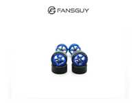 FANSGUY 1Set 11.2mm 1/64 Alloy Car Wheels Detachable Smooth Tires Red/Green/Blue MMS Series For Hot Wheel/Matchbox/Domeka