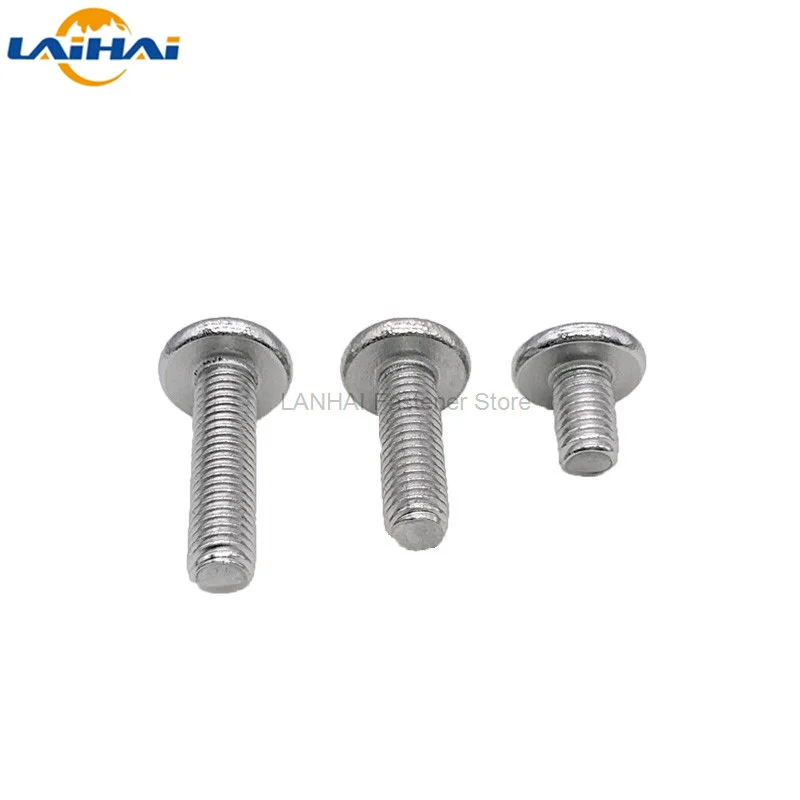 1/50pcs M3 M4 M5 M6 M8 304 Stainless Steel Large Flat Hex Hexagon Socket Head Allen Furniture Rivet Screw Connector Joint Bolt