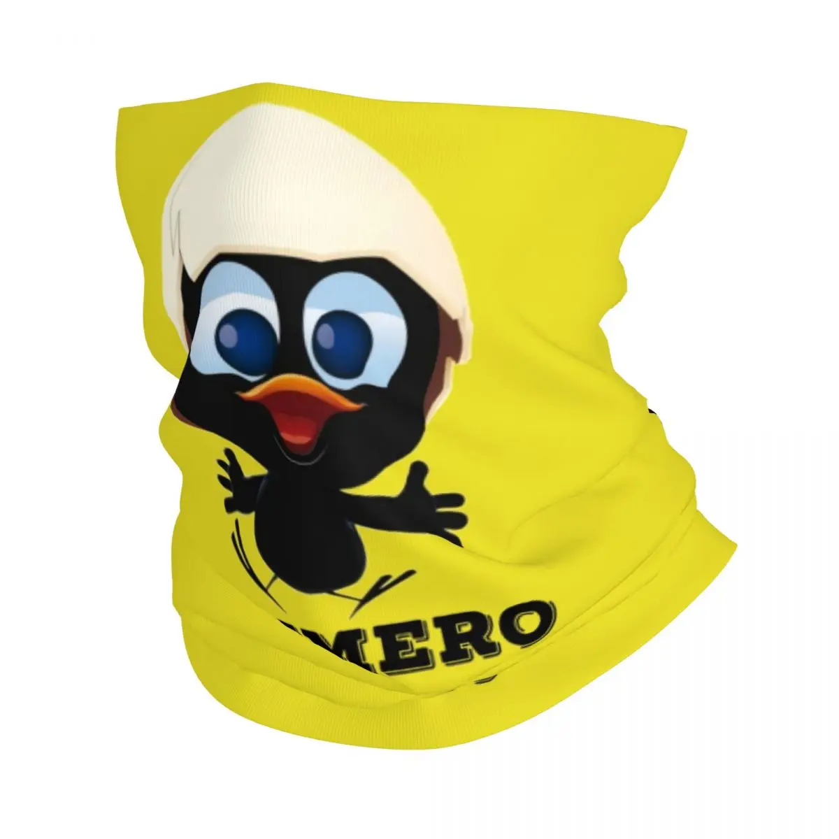 Cute Cartoon Chiken Calimero Neck Gaiter Women Men UV Face Shield Winter Bandana Scarf for Cycling