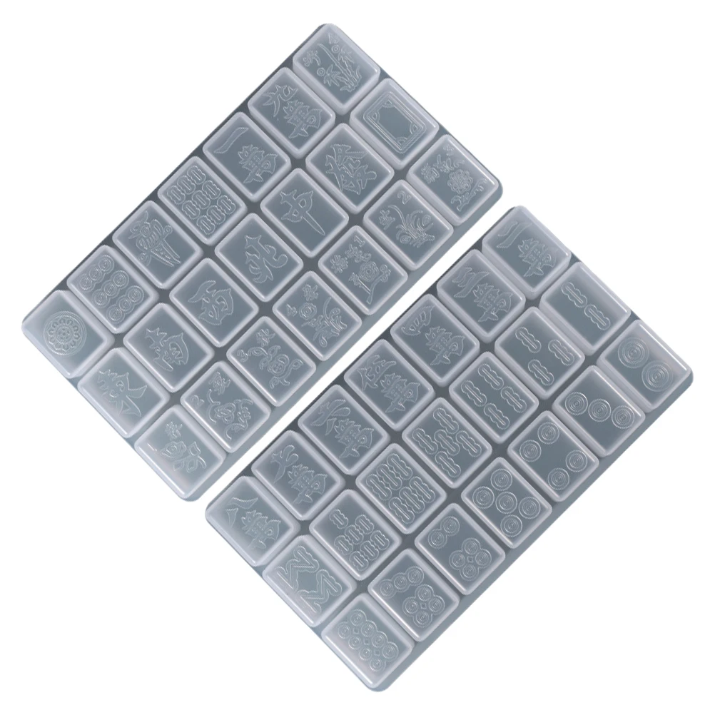 

2Pcs - Silicone Molds Long-Lasting Flexible Crystal Epoxy Resin DIY Crafts Making Mold - Silicone Molds
