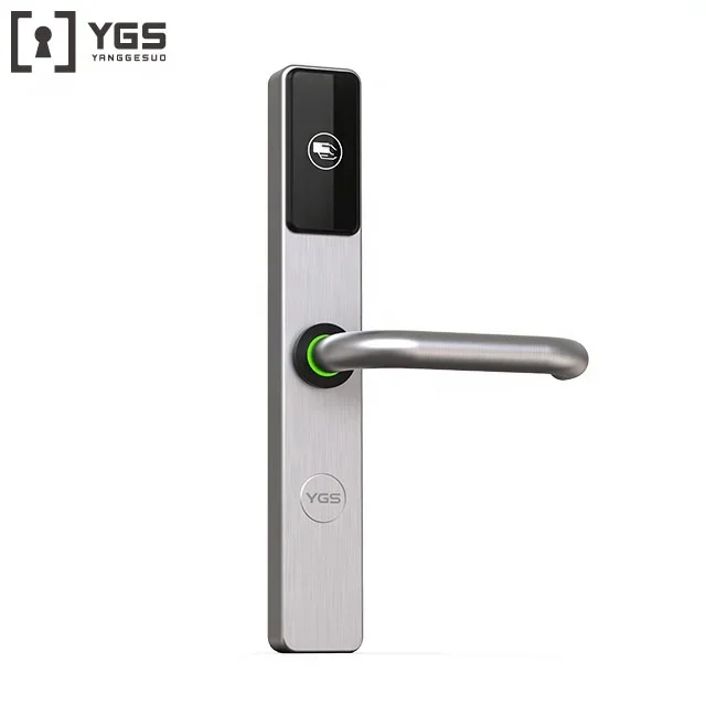 YyhcYGS Stainless Steel European Standard Hotel Room Keyless Door Smart Lock