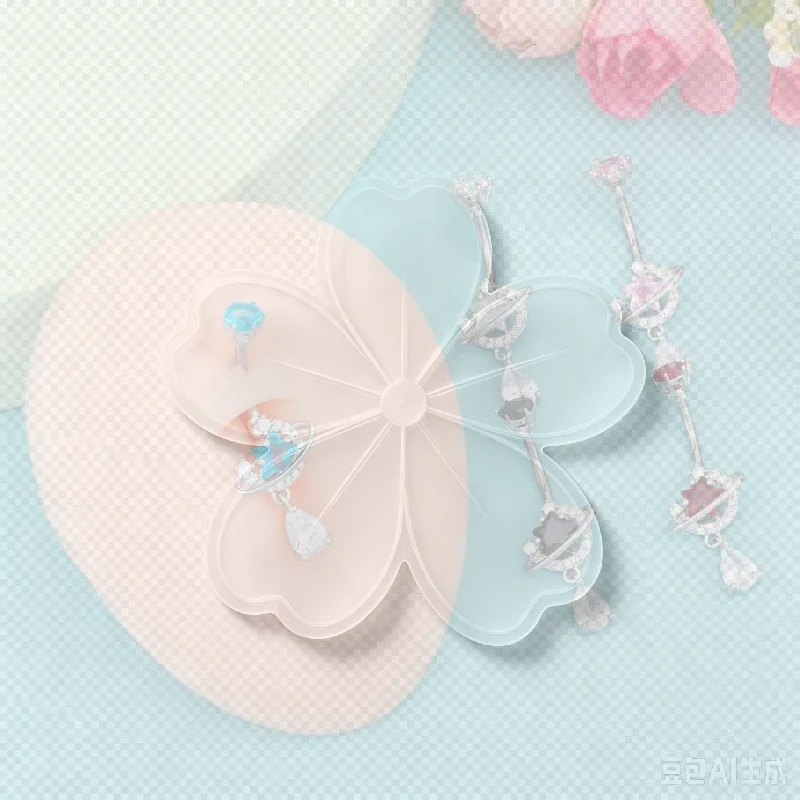 Crystal Dangle Belly Button Ri - Body Jewelry Universe ulasan dan harga