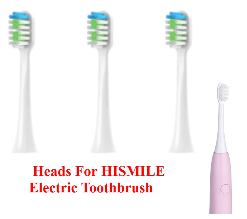 Сменные насадки для зубных щеток Hismile Classic, 8 шт., для электрической зубной щетки V1 с 3 режимами, с мягкой щетиной DuPont.