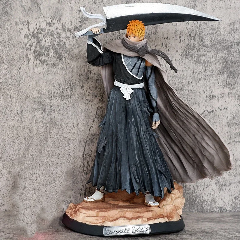 33cm Anime Bleach Figure Kurosaki Ichigo Action Figures Pvc Statue Desktop Ornamen Collection Model Toys Gifts view 3
