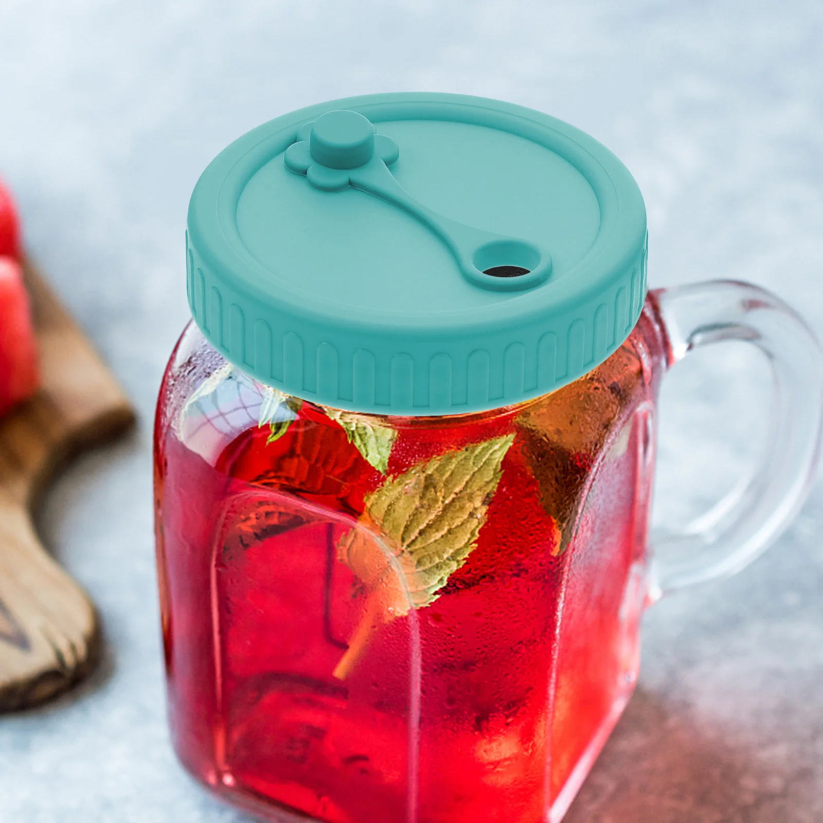 

1 set Mason Airtight Lid Reusable Silicone Lid For Wide Mouth Bottle Storage Jar Cover Leak Proof Sealing Cap Kitchen Jar