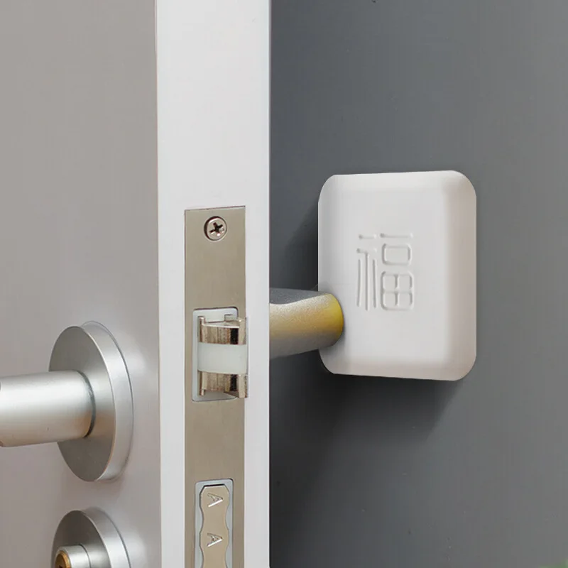 1pc Anti-collision Pad Door Pad Door Suction Punch-free Silicone Anti-collision Sticker Door Stopper Door Handle Buffer Pad